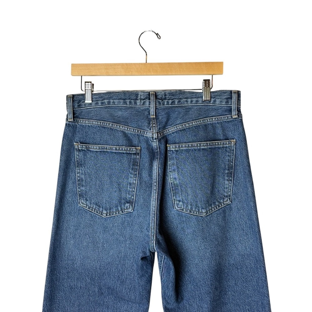 Agolde 90s Crop Jeans Women 28 Blue NWOT Button Fly High Rise Straight Leg Denim - Picture 6 of 10